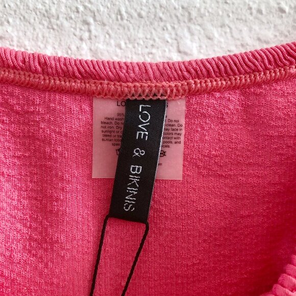 NWT LOVE & BIKINIS Jamaica Triangle Strings One Size Bikini SET O/S - Picture 7 of 11